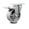Service Caster 4 Inch Semi Steel Wheel Swivel Top Plate Caster with Total Lock Brake SCC SCC-TTL20S415-SSR - alternate 1